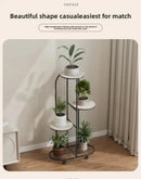 Modern gold 5 tier plant stand with wheels living room flower rack