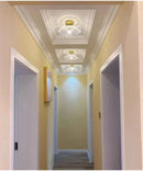 Modern green leaf glass e27 ceiling lights for bedroom interiors