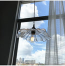 Modern green leaf glass e27 ceiling lights for bedroom interiors