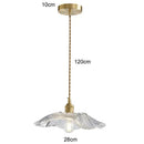 Modern green leaf glass e27 ceiling lights for bedroom interiors
