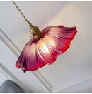 Modern green leaf glass e27 ceiling lights for bedroom interiors