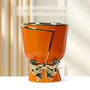 DecorBites™ Modern Nordic Ceramic Tulip Vase for Home Decor