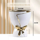 DecorBites™ Modern Nordic Ceramic Tulip Vase for Home Decor