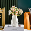 DecorBites™ Modern Nordic Diamond-Shaped Flower Vase