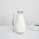 DecorBites™ Modern Nordic Diamond-Shaped Flower Vase