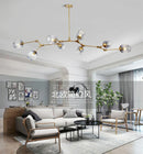 DecorBites™ Modern Nordic Glass Chandeliers LED Ceiling Lamps