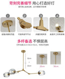 DecorBites™ Modern Nordic Glass Chandeliers LED Ceiling Lamps