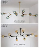 DecorBites™ Modern Nordic Glass Chandeliers LED Ceiling Lamps