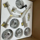 DecorBites™ Modern Nordic Glass Chandeliers LED Ceiling Lamps