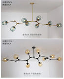 DecorBites™ Modern Nordic Glass Chandeliers LED Ceiling Lights