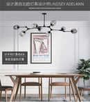 DecorBites™ Modern Nordic Glass Chandeliers LED Ceiling Lights