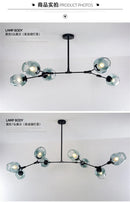 DecorBites™ Modern Nordic Glass Chandeliers with LED
