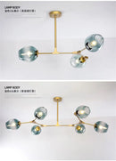 DecorBites™ Modern Nordic Glass Chandeliers with LED Lighting