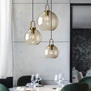 DecorBites™ Modern Nordic Glass Pendant Light for Kitchen & Restaurant