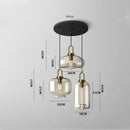 DecorBites™ Modern Nordic Glass Pendant Light for Kitchen & Restaurant