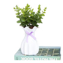 DecorBites™ Modern Nordic Mini White Flower Vase Home Decor