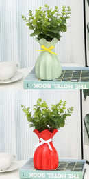 DecorBites™ Modern Nordic Mini White Flower Vase Home Decor