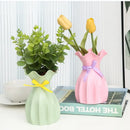 DecorBites™ Modern Nordic Mini White Flower Vase Home Decor