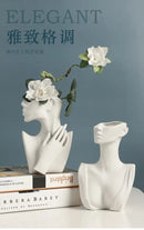 DecorBites™ Modern Nordic Style Ceramic Body Vase