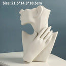 DecorBites™ Modern Nordic Style Ceramic Body Vase