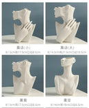 DecorBites™ Modern Nordic Style Ceramic Body Vase