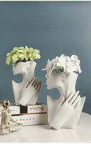 DecorBites™ Modern Nordic Style Ceramic Body Vase