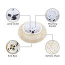 DecorBites™ Modern Rattan Pendant Light - LED Ceiling Fan