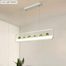 Modern rectangular succulent led chandelier – dining room ceiling light
