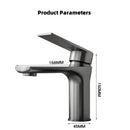 DecorBites™ Modern Stainless Steel Bathroom Sink Faucet
