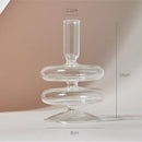 DecorBites™ Modern Transparent Glass Vases Set for Home