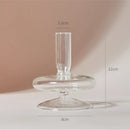 DecorBites™ Modern Transparent Glass Vases Set for Home