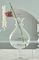 DecorBites™ Modern Transparent Glass Vases Set for Home