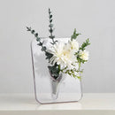 DecorBites™ Modern Transparent Square Vase for Flowers