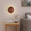 DecorBites™ Modern Walnut LED Wall Light