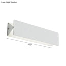 Modern white linear led wall light outdoor direct wired electric