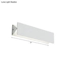 Modern white linear led wall light outdoor direct wired electric