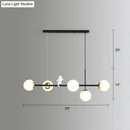 DecorBites™ Modo Island Glass 5-Light Pendant Light for Restaurants