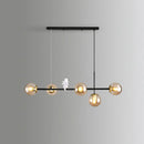 DecorBites™ Modo Island Glass 5-Light Pendant Light for Restaurants