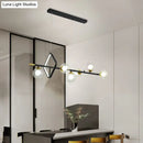 DecorBites™ Molecular Dining Room Island Pendant Light - Dual Glass 6-Light Modern Hanging Lamp Kit