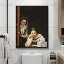 DecorBites™ Mona Lisa Bathroom Wall Art Decor