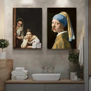 DecorBites™ Mona Lisa Bathroom Wall Art Decor