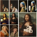 DecorBites™ Mona Lisa Bathroom Wall Art Decor