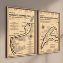 DecorBites™ Monaco Grand Prix Racing Wall Art Canvas