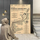 DecorBites™ Monaco Grand Prix Racing Wall Art Canvas