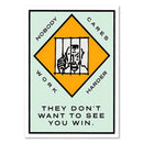 DecorBites™ Monopoly Millionaire Cartoon Canvas Wall Art