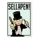 DecorBites™ Monopoly Millionaire Cartoon Canvas Wall Art