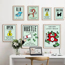 DecorBites™ Monopoly Millionaire Cartoon Canvas Wall Art