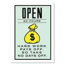 DecorBites™ Monopoly Millionaire Cartoon Canvas Wall Art