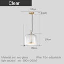 DecorBites™ Moroccan Amber Modern Nordic Pendant Light