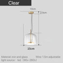 DecorBites™ Moroccan Amber Modern Nordic Pendant Light